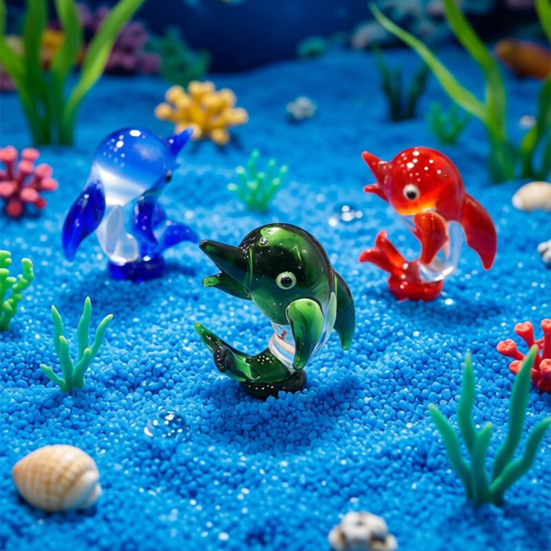 Handmade Mini Glass Dolphin Fi - Marine Aquarium Decorations 리뷰 및 가격