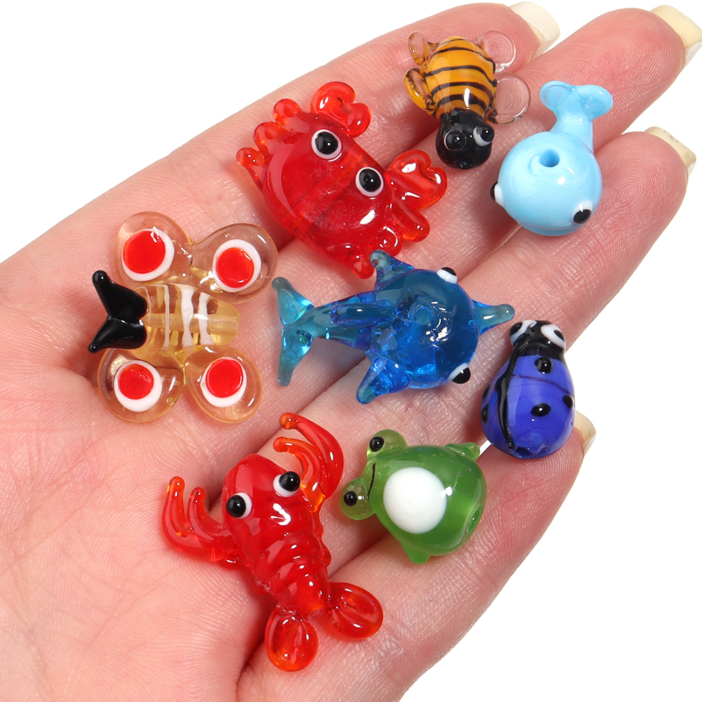 2Pcs Glass Pendant Marine Anim - Marine Aquarium Decorations 리뷰 및 가격