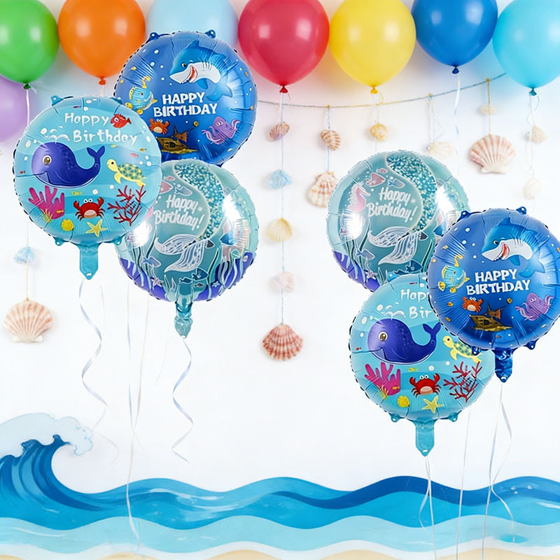 6pcs Ocean Theme Party Balloon - Marine Aquarium Decorations 리뷰 및 가격