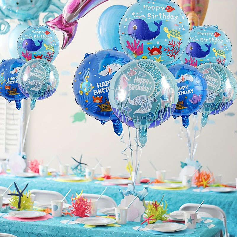 6pcs Ocean Theme Party Balloon - Marine Aquarium Decorations 리뷰 및 가격