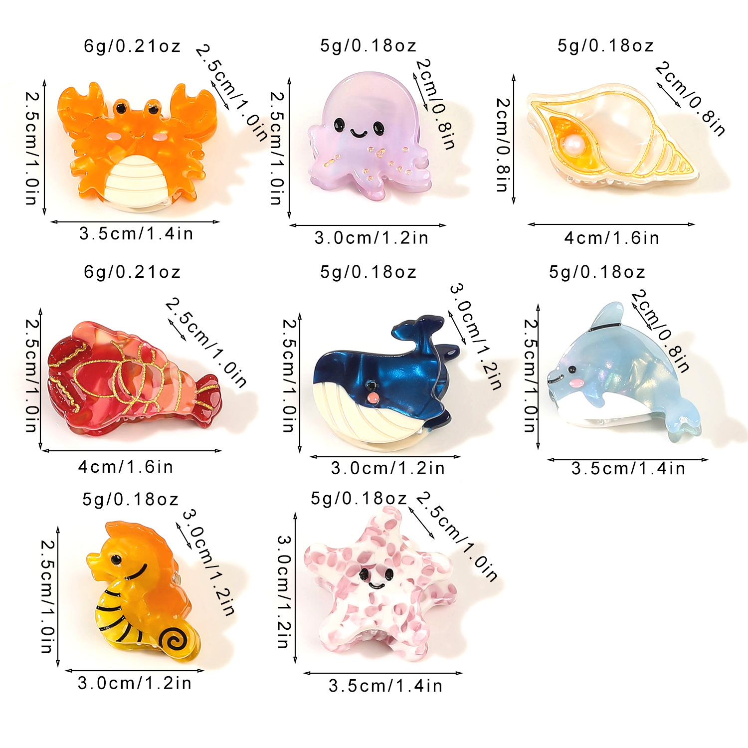 2PCS Acetate Ocean Animal Hair - Marine Aquarium Decorations 리뷰 및 가격