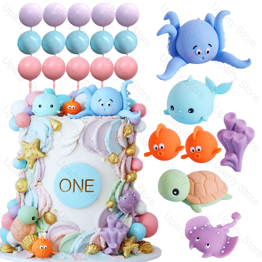 22Pcs Sea Animals Cake Toppers - Marine Aquarium Decorations 리뷰 및 가격