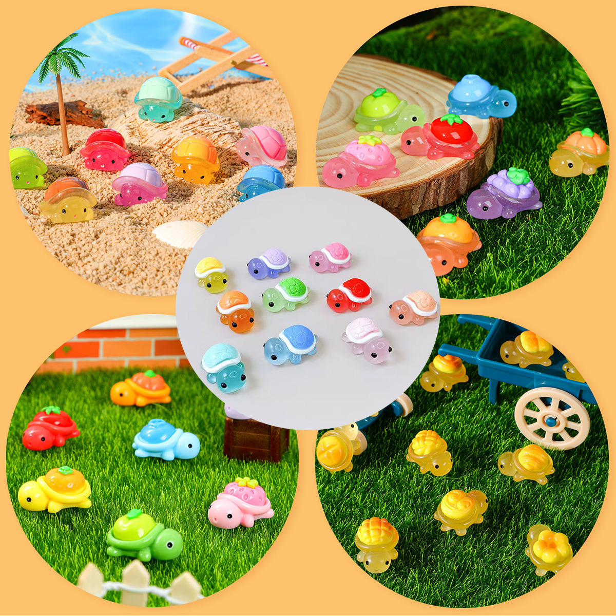 Mini Ocean Resin Turtle Animal - Marine Aquarium Decorations 리뷰 및 가격