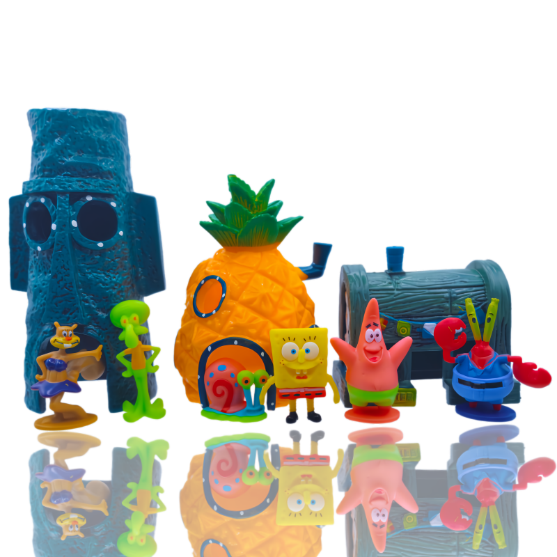 6pcs SpongeBob Fish Tank Decor - Marine Aquarium Decorations 리뷰 및 가격