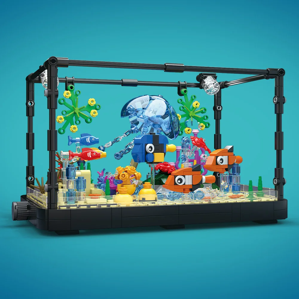 Fish Tank Building Block Set w - Marine Aquarium Decorations 리뷰 및 가격