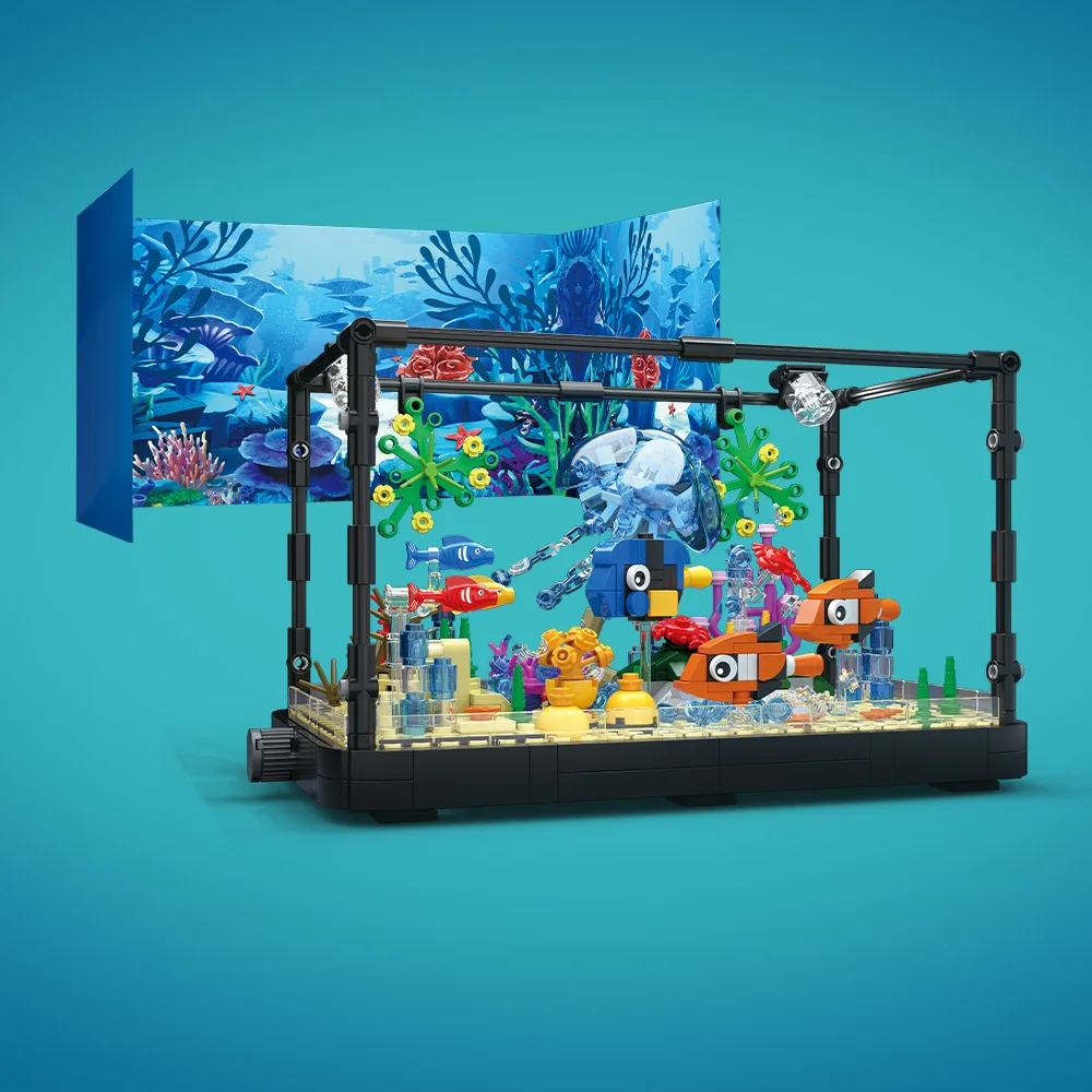 Fish Tank Building Block Set w - Marine Aquarium Decorations 리뷰 및 가격