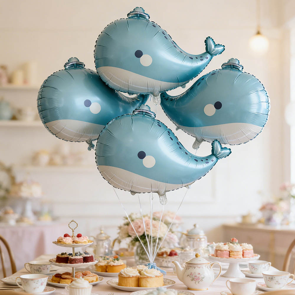 5pcs Cartoon Whale Foil Balloo - Marine Aquarium Decorations 리뷰 및 가격
