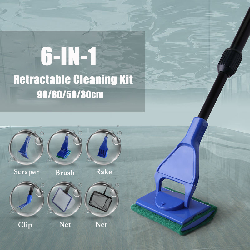 6-IN-1 Aquarium Cleaning Tools - Marine Aquarium Glass Scraper 리뷰 및 가격