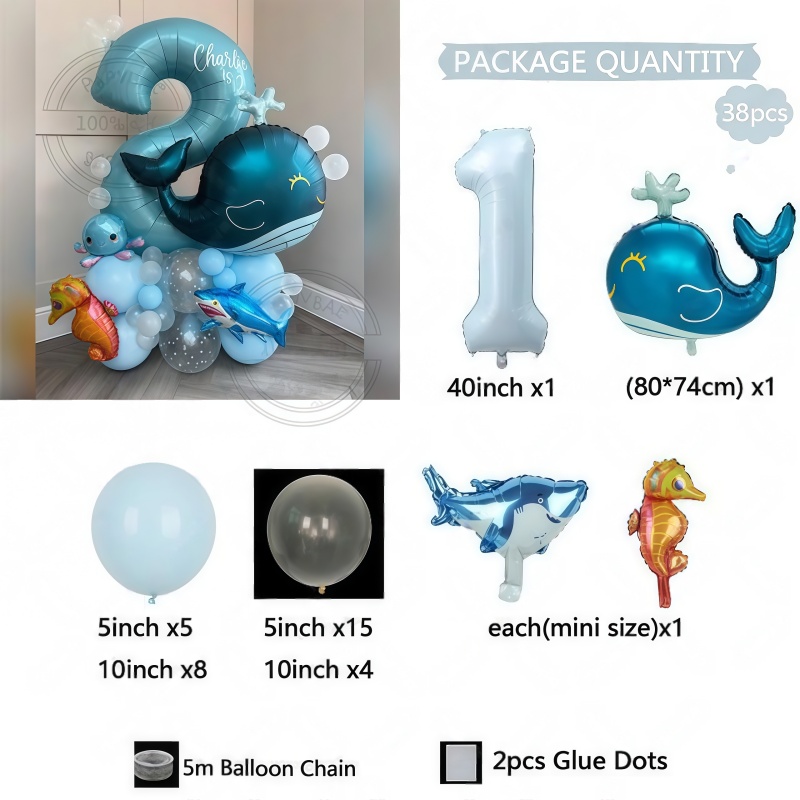 38Pcs Ocean Animal Themed Birt - Marine Aquarium Decorations 리뷰 및 가격